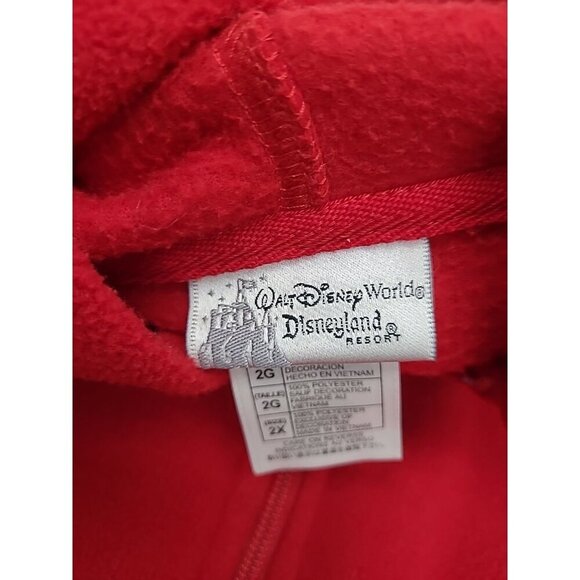 Walt Disney World Resorts Fleece Hooded Jacket Women's Sz 2X Embroidered Mickey - Picture 8 of 10